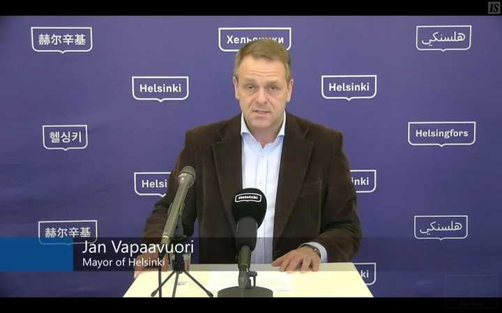 Helsinki Mayor Jan Vapaavuori
